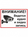 Наклейка "Ведется аудио- и видеонаблюдение" Наклейка "Ведется аудио- и видеонаблюдение" audiovideo