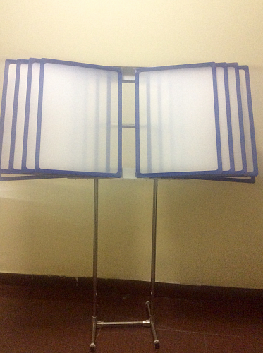 Напольная перекидная информационная система а3 на 10 рамок Напольная перекидная информационная система а3 на 10 рамок фото