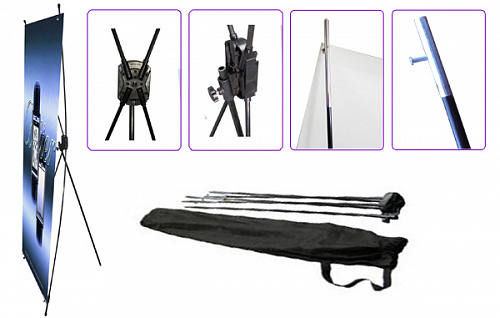 Большой баннер 120x202 "Паук" с люверсами по углам Большой баннер 120x202 "Паук" с люверсами по углам фото